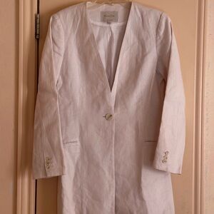 massimo dutti linen blazer